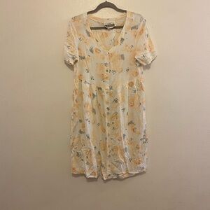 Susan Burrowes Vintage Floral Button-Down Dress